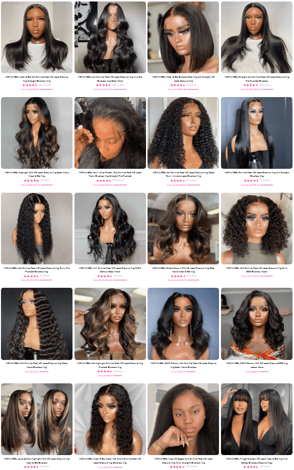 Premium Wigs, Luxury Wigs, High Quality Wigs