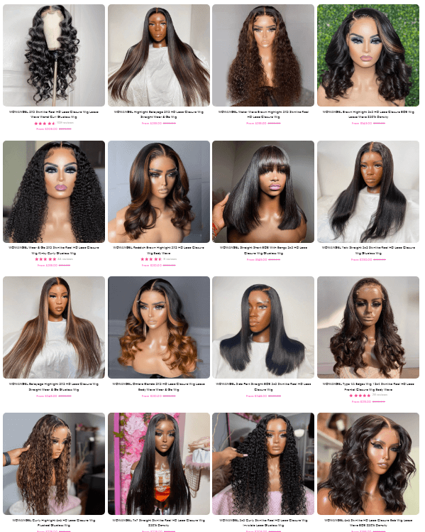 Premium Wigs, Luxury Wigs, High Quality Wigs