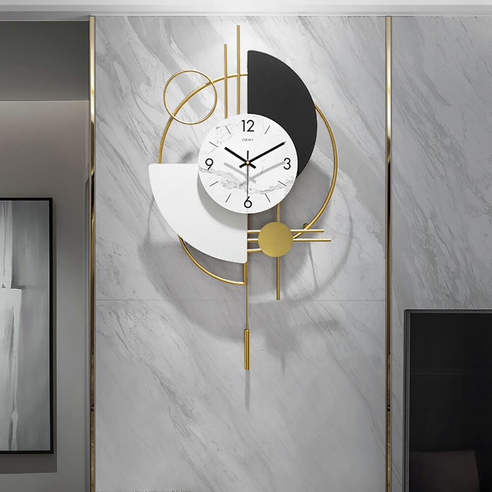 3D Mute Metal Wall Clock